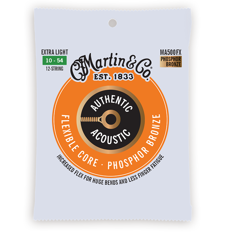 Martin Flexible Core Phosphor Bronze 12 String Extra Light 10 54